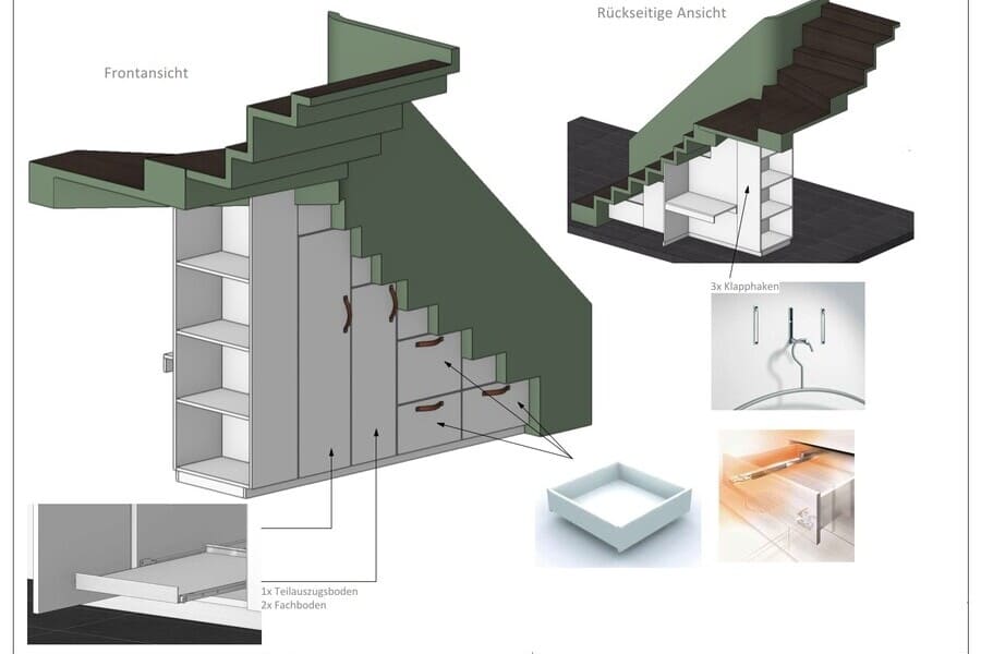 Details 31 Schranktreppe