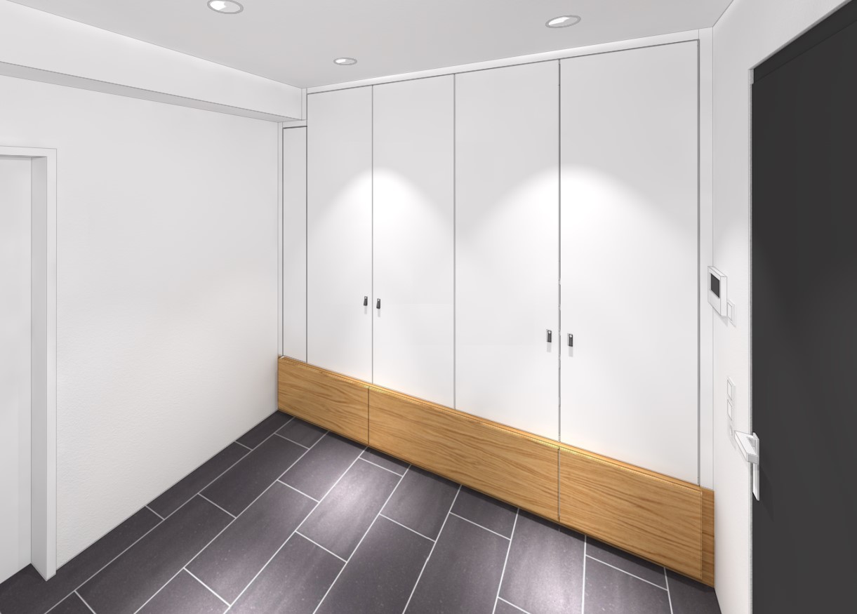 Garderobe nach Maß Visualisierung Garderobe nach Maß Visualisierung