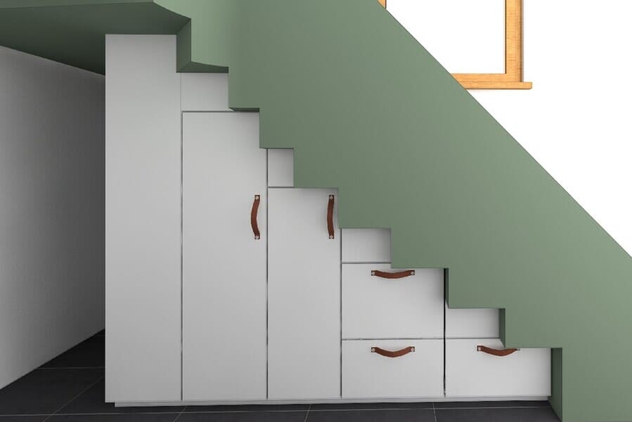 Schrank unter der Teppe – Visualisierung Schrank unter der Teppe - Visualisierung