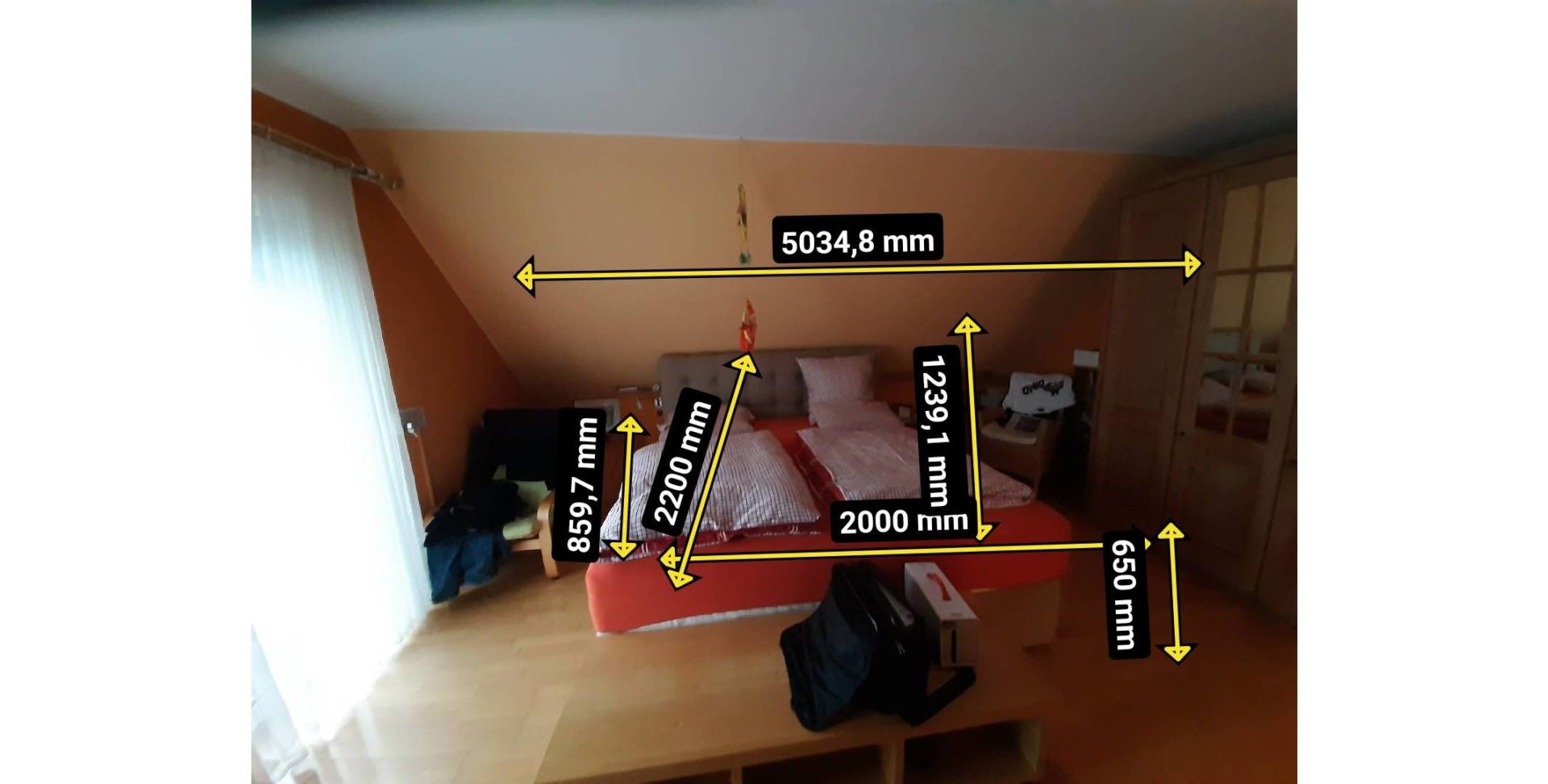 Schlafzimmer unter Dachschräge vorher Schlafzimmer unter Dachschräge vorher
