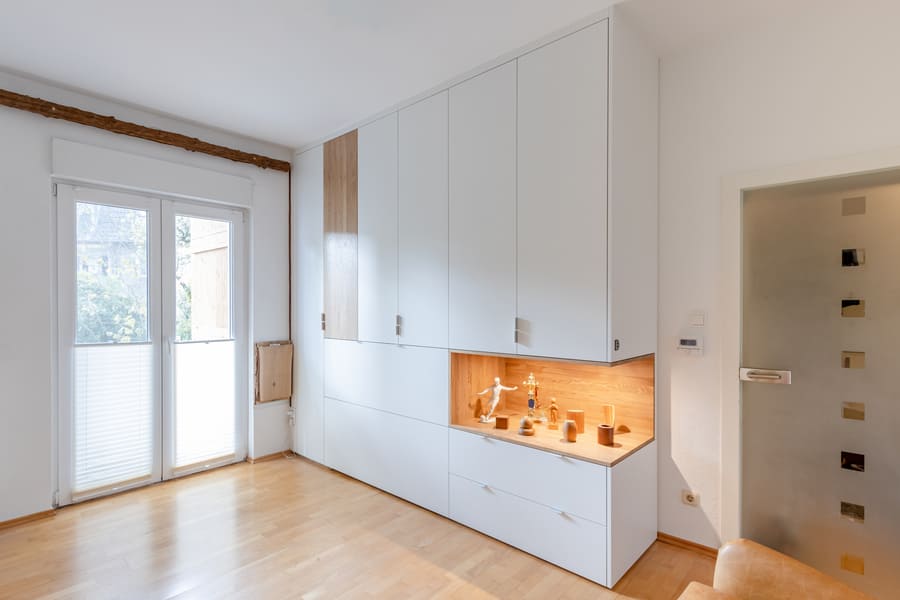 Wo ist das Bett im Schrank